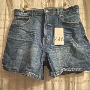 Zara Indigo Denim Shorts